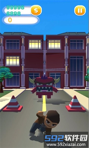 疯狂城市跑步游戏(crazy city running game)截图1