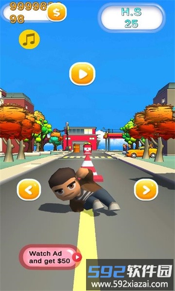 疯狂城市跑步游戏(crazy city running game)截图2