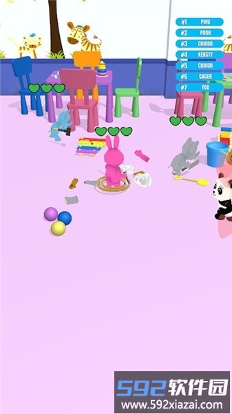 玩具动物战斗(toys fight! bears and rabbits)截图1