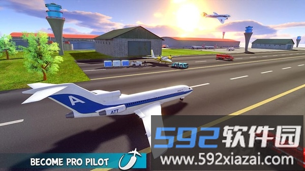 城市飞机飞行模拟游戏截图5