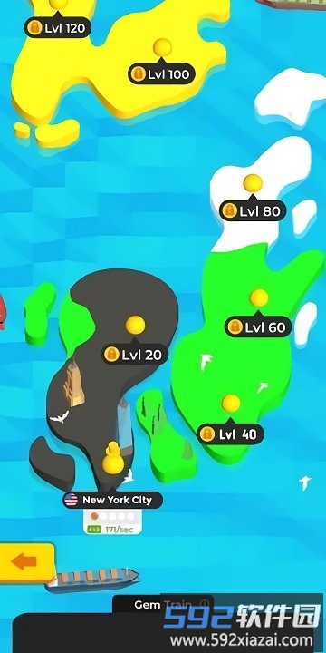 地铁空闲大亨无广告(subway idle 3d)截图1