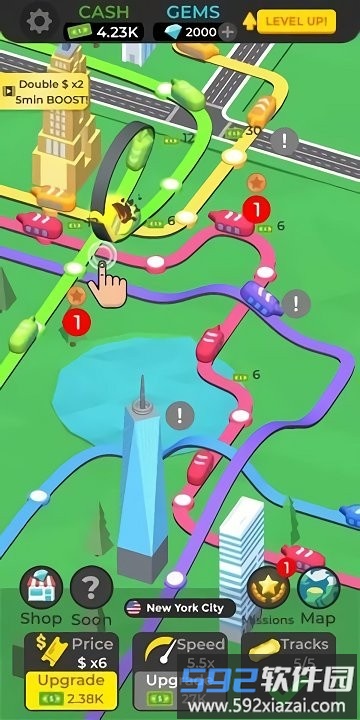 地铁空闲大亨无广告(subway idle 3d)截图2