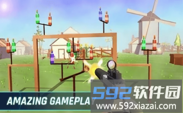 瓶枪射击游戏(bottle gun shooting)截图1