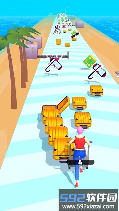 行李跑酷游戏(luggage run)截图1