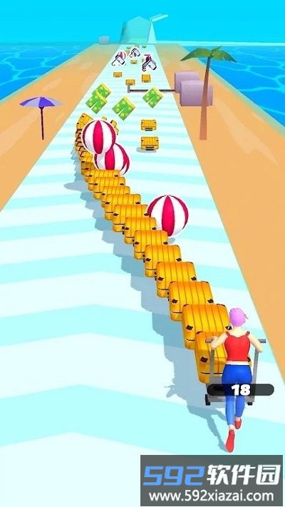 行李跑酷游戏(luggage run)截图2