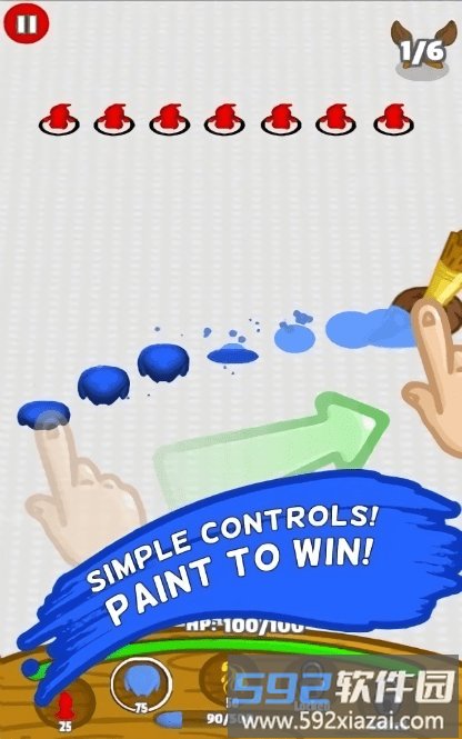 粉刷战役游戏(battle brush)截图2