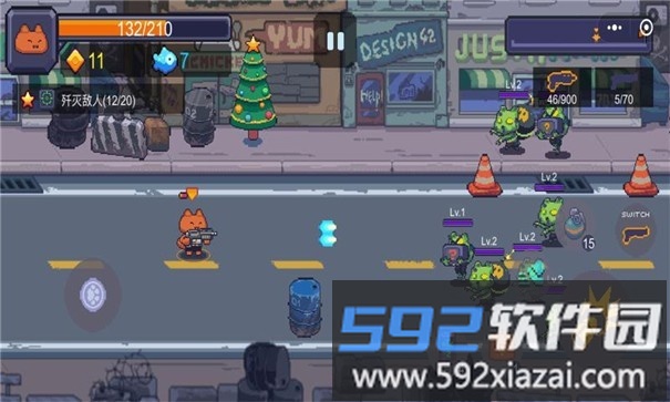 猫咪大战僵尸游戏截图2