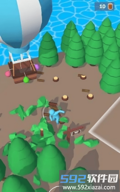 3d砍树造筏游戏(craft and raft 3d)截图2