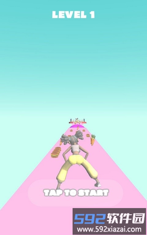 3d美食挑战赛最新版(bum booty run)截图1