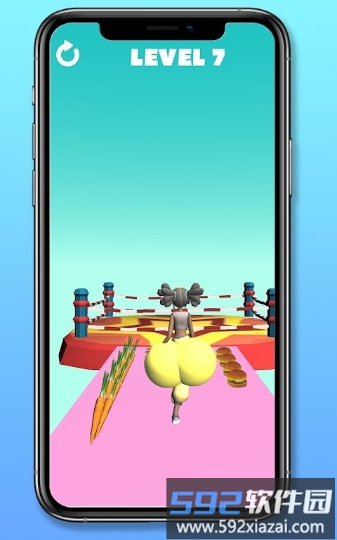 3d美食挑战赛最新版(bum booty run)截图3