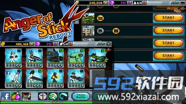 4399愤怒的火柴人4手游截图2