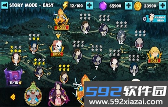 火柴人鬼灭之刃无限金币版最新版本截图1