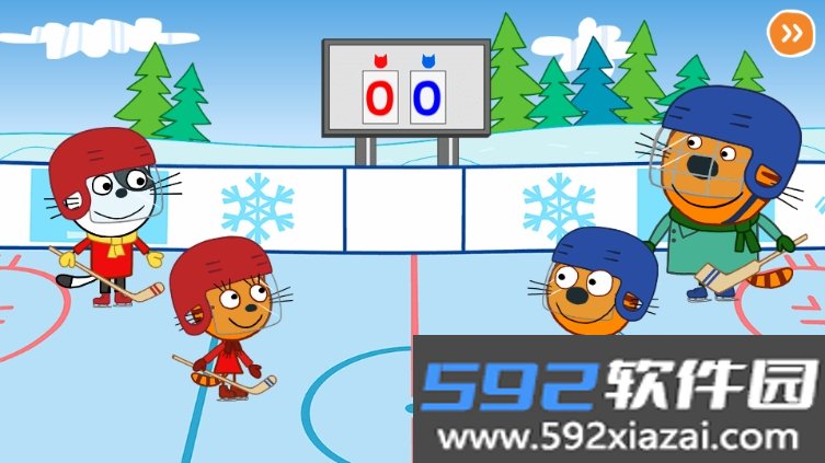 三猫冰球大作战安卓版(Three Cats Hockey Elo)截图1