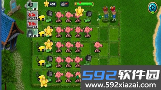 植物怒战僵尸娘化版手游截图2