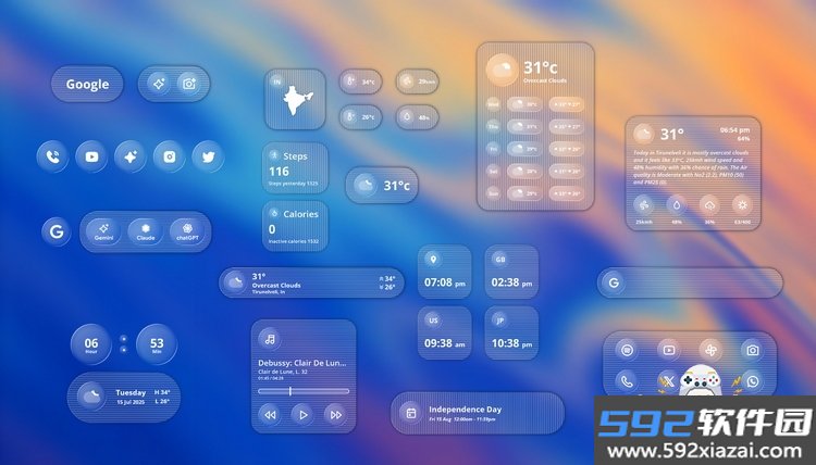 Liquid Glass KWGT