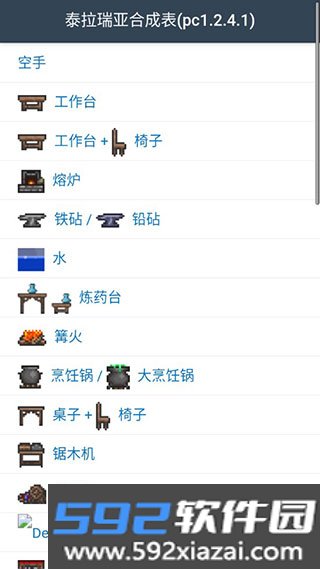 泰拉瑞亚合成表