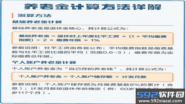 个人社保养老金计算截图3