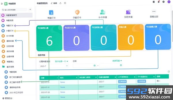 多维适考勤截图3