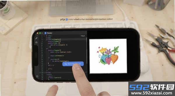 p5js艺术动画生成器创意编程截图1