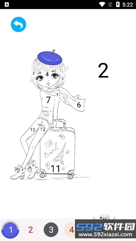 Cute girl coloring books公主填色游戏截图3