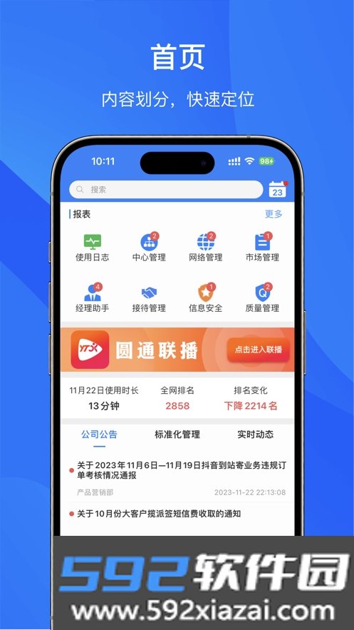 圆通管理驾驶舱app截图3