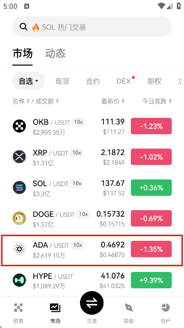 ADA交易平台最新版下载截图0