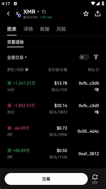 XMR价格行情走势查询APP最新版下载截图3