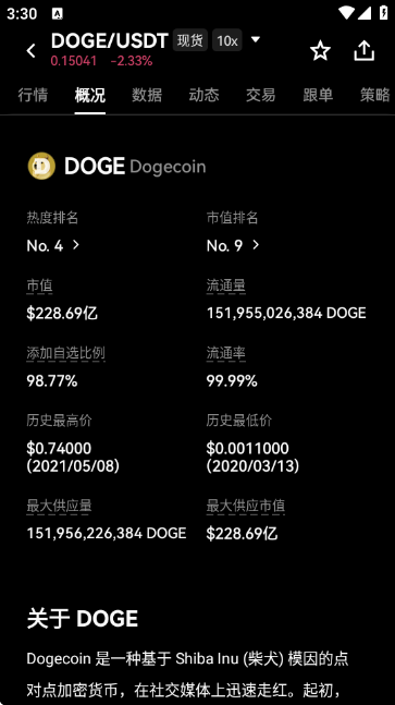 DOGE Coin交易所最新版下载截图2