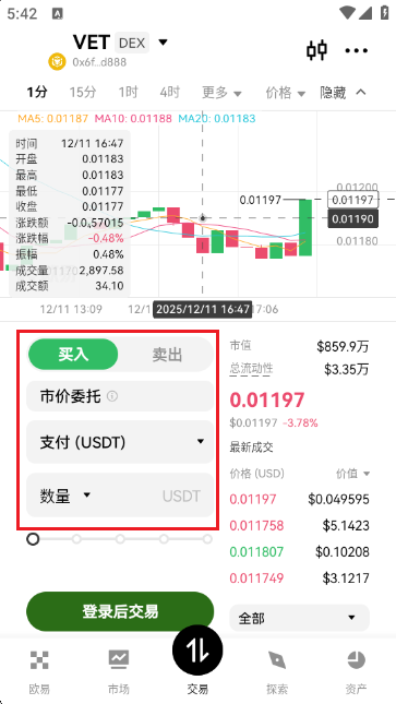 VET唯链币今日价格行情最新版下载截图1