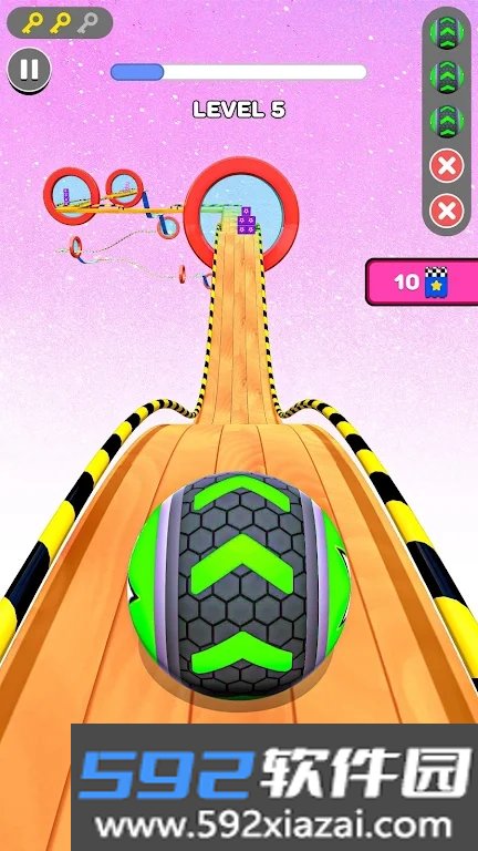 天空滚动球冲刺游戏安卓版截图0
