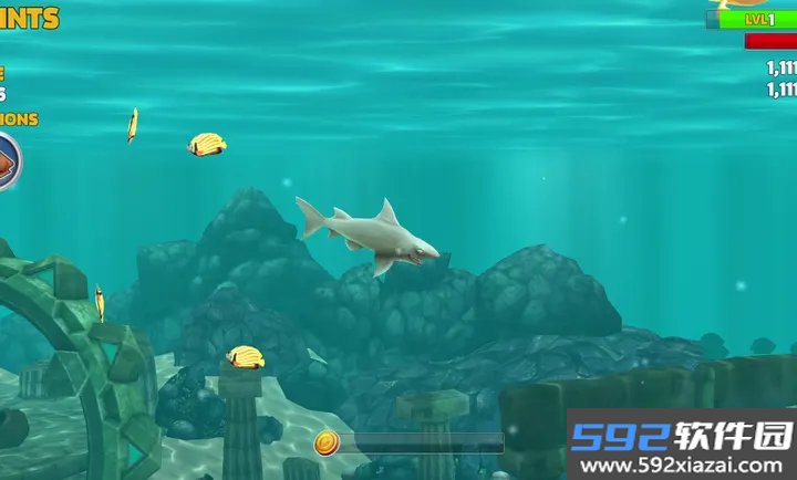 饥饿鲨进化巨齿鲨版本最新版本(Hungry Shark)截图4